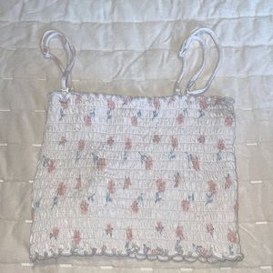 Floral bandeau shirt